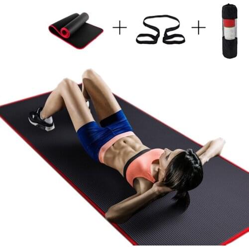 Non-slip Sports Yoga Mat 10mm Multifunctional Yoga Mat For Fitness Gym Colchonete Mat 183*60*10mm For Beginner Edge Covered