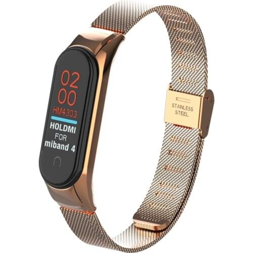 NEW Fashion Luxury Lady steel Mi Band 4 Strap For Xiao mi MI Band 4 Strap Compatible Bracelet Wristband Pulseira Mi band 3 4