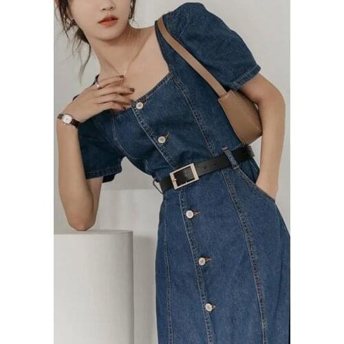 One Yona Fashion Denim Dresses