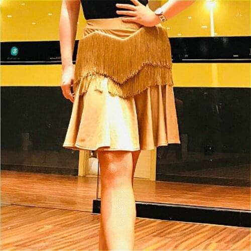 Lady Latin Dance Fishtail Skirt Tassel Fringe Dress Salsa Tango Ballroom Rumba 904-A785