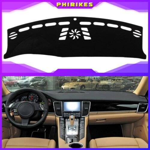 For Porsche panamera 2010 2011-2016 Dashboard Cover Sun Shade Non-slip Dash Mat Pad Carpet Car Stickers Interior Accessories