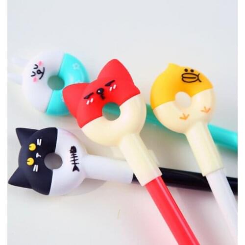 0.38mm Cartoon Round Ears Gel Pen Ink Pen Promotional Gift Stationery School & Office Supply