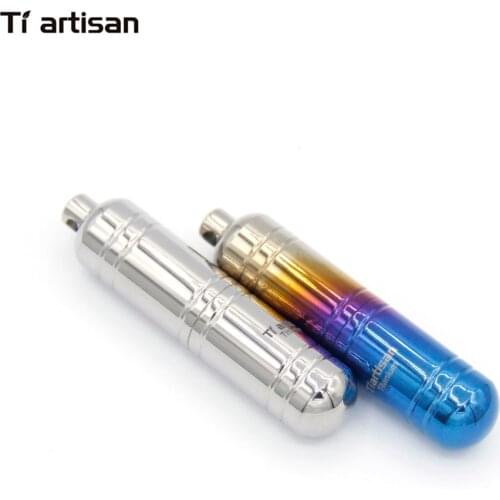 Tiartisan Portable Water Proof Titanium EDC Container Seal Bottle Pills Box Keychain Camping Outdoor Emergency Travel Kit Tool