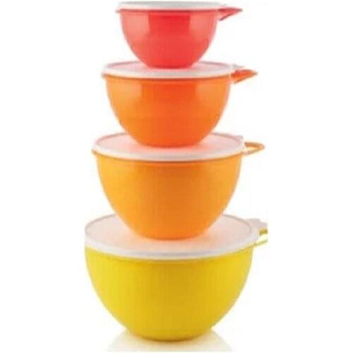 Tupperware Mixing Storage and Preparation Vessel 7.5L 4,5L,2.75L,1.4L Mixing Container Maximilian Jumbo Bowl, salad Bar, Dough Bowls