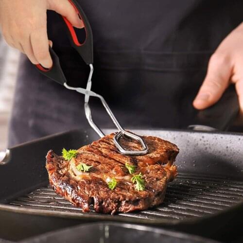 High Quality Barbecue Charcoal Clip Lengthened Stainless Steel Multifunctional Food Clamp Tongs Accessories