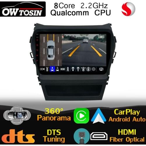 Qualcomm 8Core Car Media For Hyundai Santa Fe IX45 SantaFe 3 2013-2017 Android CarPlay Auto GPS Navi Optical HDMI HIFI WiFi DSP