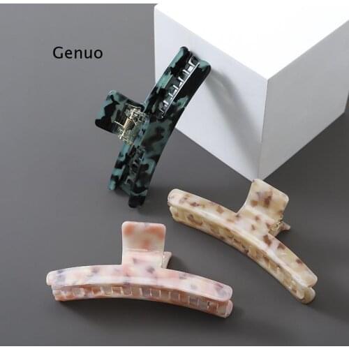 Shark Clip Women Girl Hair Accessories Fashion Leopard Print Ladies Barrettes Acetate Hair Clip Accessories Hairpin Hair Claws