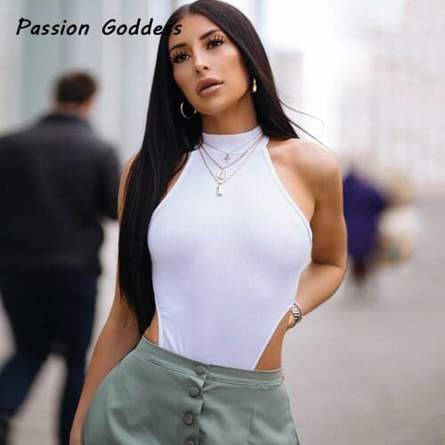 Florescent Skinny Bodysuits Rompers For Women Sleeveless Turtleneck Skinny Bodysuits Basic Short Overalls Slim Outfits Jumpsuit