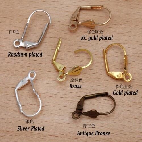 1000pcs 10x17mm french leverback earrings hooks earring clasps earring findings jewelry accessories