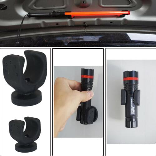 2PCS/LOT Magnetic Base Mount brackets vehicle mounts Flashlight Torch Holder for Maglite