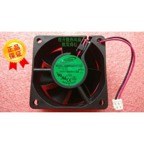 6025 ad06012mx257000 DC12V 0.12A 6cm two wire chassis power fan