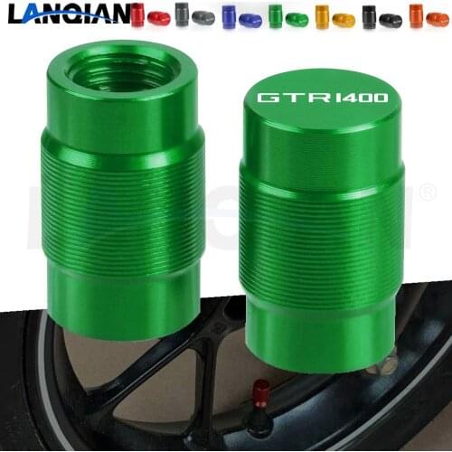 For Kawasaki GTR1400 CONCOURS Motorcycle Aluminum Wheel Tire Valve Stem Caps GTR1400 CONCOURS 2007-2017 2012 2013 2014 2015 2016