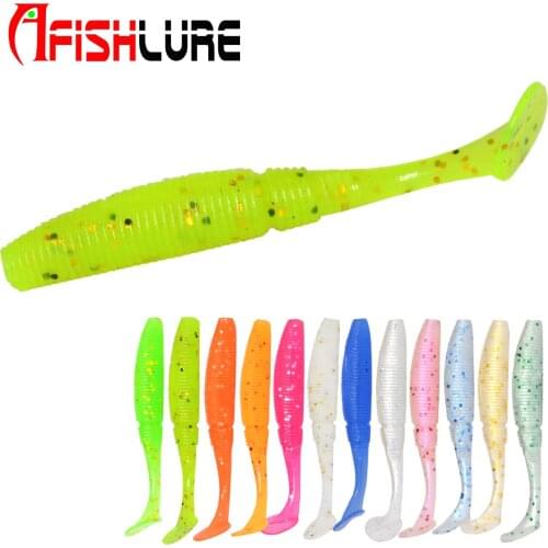 AR08 Luminous T Tail Soft Bait 50mm 1g 15pcs/bag Soft Fishing Lure Shad Lures