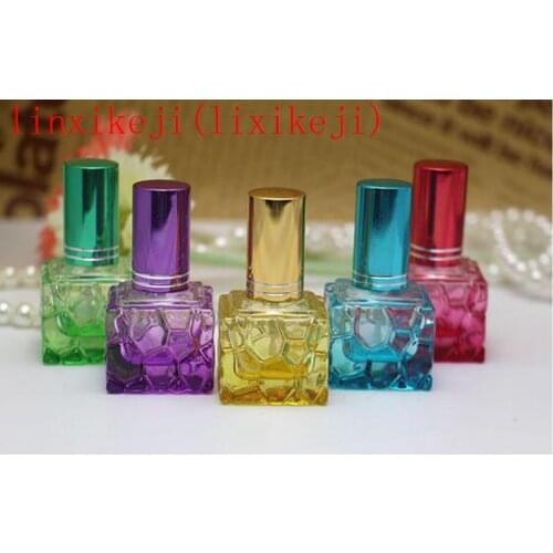 Free shipping 200pcs 10ml glass perfume bottle empty perfume bottle color