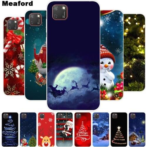 Christmas Cartoon Case For Huawei Honor 9S 9A 9C Cover Silicone Soft TPU Phone Cover For Huawei Honor 8A 8S Prime 2020 8X Case
