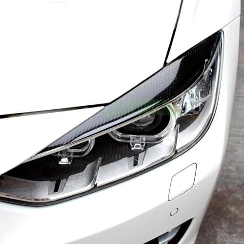 For BM W F30 320i 316i 3 Series 2013-2015 Accessories Carbon Fiber Car Headlight Eyebrows Sticker Decoration Stickers