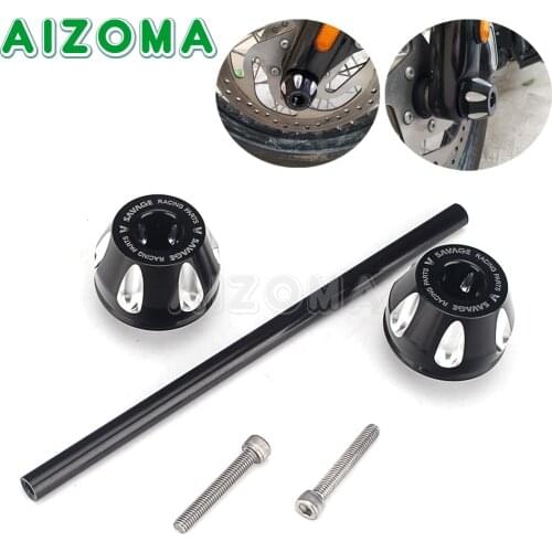 For Harley Softail Standard FXST Motorcycle Front Axle Fork Crash Sliders Wheel Protector CNC Crash Pad Caps 2018 2019 2020 2021