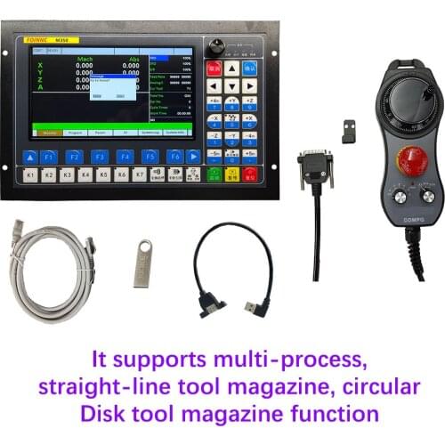 CNC Kit M350 Motion Control System 3-Axis 4-Axis 5-Axis Motor Controller 6-Axis Emergency Stop Handwheel Electronics