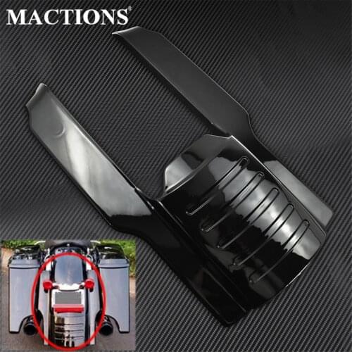 Motorcycle Black Stretched Rear Fender Extension For Harley Touring Street Glide Electra Glide Road King FLHR 1996-2008