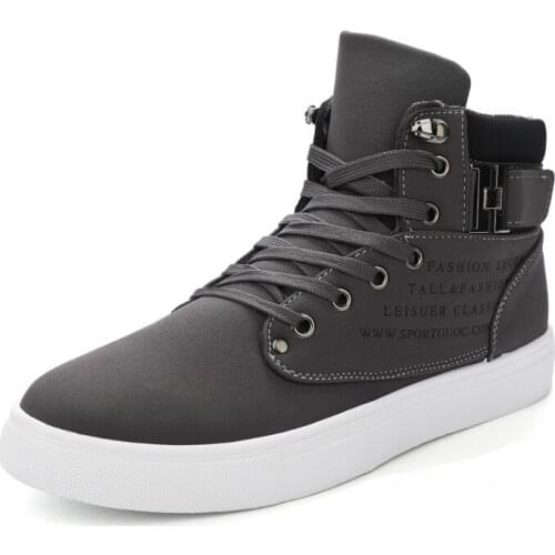 Ankle Boots Warm Men Snow Boots Winter Lace-up Men Shoes 2019 New Arrival Fashion Flock Plush Winter Boots Men 2021 New