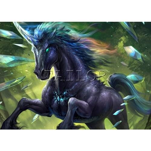 5d diamond painting kit set complet cuadros full square Cross stitch horse unicorn landscape art dirll drawing mosaic embroidery