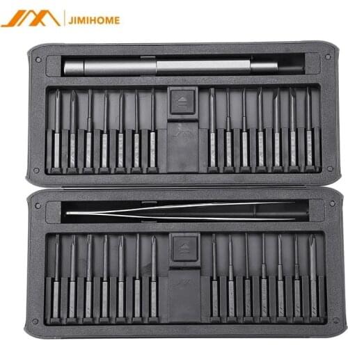 JIMI New 30 IN 1 Multi-purpose Precisions Screwdrivers Kit Repair Tool DIY Screw Driver Set w Tweezer Aluminum Alloy Handle home