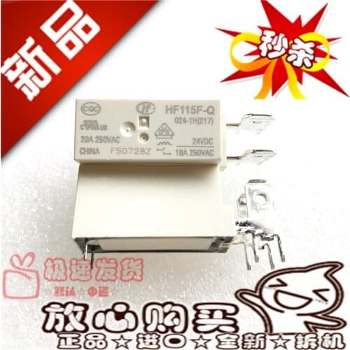 New off-the-Shelf HF115F-Q 024-1H 4 Feet 20A Normally Open JQX-115F-Q Relay 24VDC
