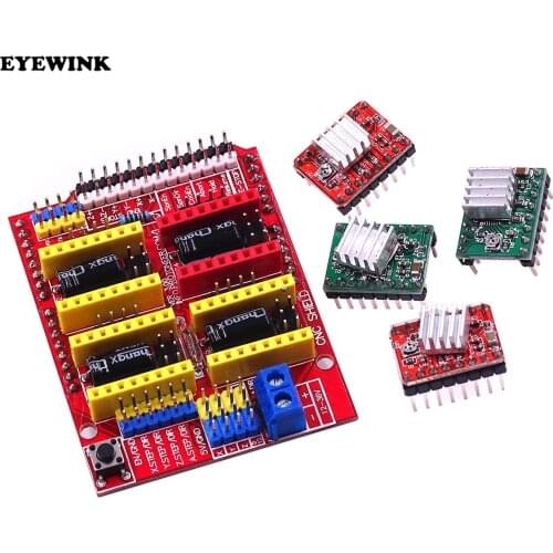 New cnc shield v3 engraving machine / 3D Printer / + 4pcs A4988 driver expansion board