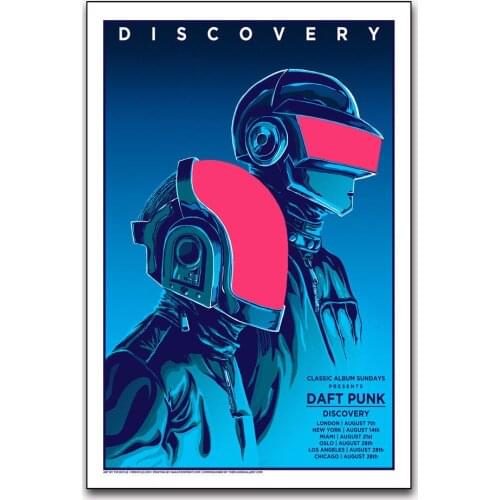 Hot New Daft Punk The Weeknd Starboy Rap Hip-Silk Art Poster Wall Sticker Decoration Gift