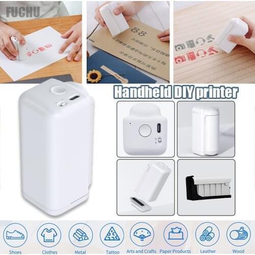 EVEBOT Portable Handheld Inkjet Printer Mini Photo Label ID Card MultiFunction DIY WiFi Printers Machine with Ink Cartridge #R30