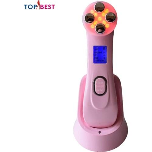 Professional Face Tightening Mesotherapy Facial Massager LED Photon Skin Rejuvenation Anti Aging Beauty Machine Skin Care Tool