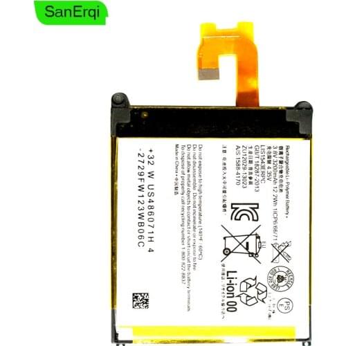 SanErqi 10PCS / LOT Tested LIS1543ERPC For Sony Xperia Z2 L50 L50W L50U L50T D6502 D6503 Sirius SO-03 3200mAh Battery