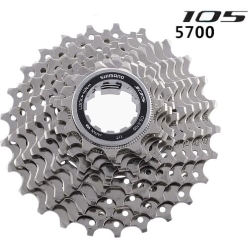 SHIMAN0 105 CS-5700 10 SPD velocidad 11-25T HG piñón de Cassette de bicicleta de carretera 5700 bicicleta ciclismo cassette 11-2