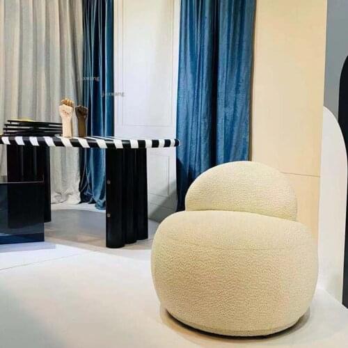 Modern Simple Household Furniture Back Lazy Sofa Balcony Bedroom Office Leisure Sofas Living Room Apartment Office Single Sofa