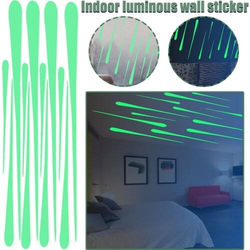 Luminous Meteor Wall Sticker Luminous Strip Wall Sticker Plastic Removable Mural Decals Vinyl Art Room Decoration Diy#WT