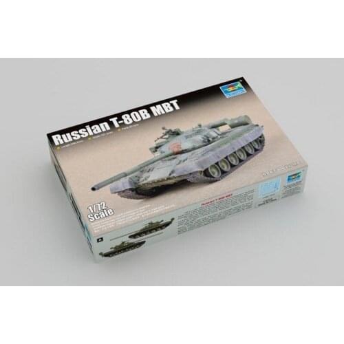 Trumpeter 07144 1/72 Russian T-80B Main Battle Tank - Scale Model Kit