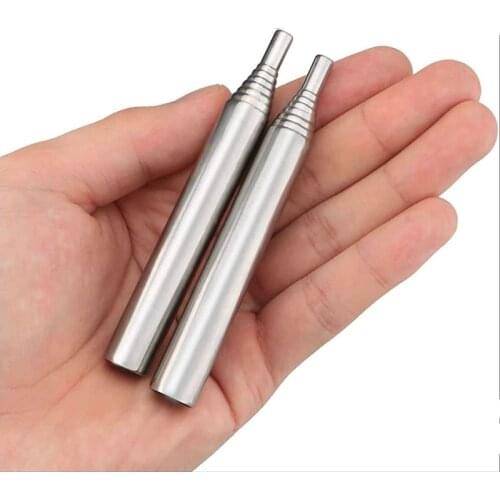 Outdoor Camping Utility Stainless Steel Fire Parts Retractable Blowpipe 8-section Extension Rod