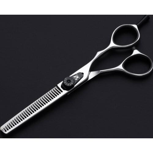 Japan imported 440c high-end salon can't cut hair scissors hairdresser barber flat cut teeth scissors set hairdressing haircut