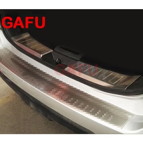 For Nissan X-Trail T32 2014-2018 Car Rearguards Stainless Steel Rear Bumper Trunk Fender Sill Plate Protector Guard Covers trim