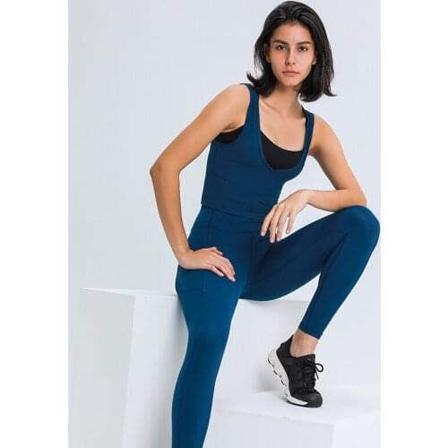 Sleeveless Ribbed Yoga Vest Sport Workout Shirts Women Athletic Fitness Sport Tank Tops Gym Running Training Yoga Top