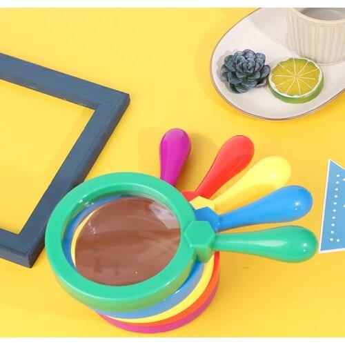 1PC Plastic Stand Magnifier Optical Lens Magnifying Glass Reading For Children