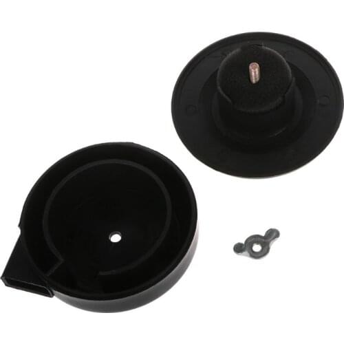 16/20mm Black Plastic Male Threaded Exhaust Noise Muffler Air Filter Silencer Compressor