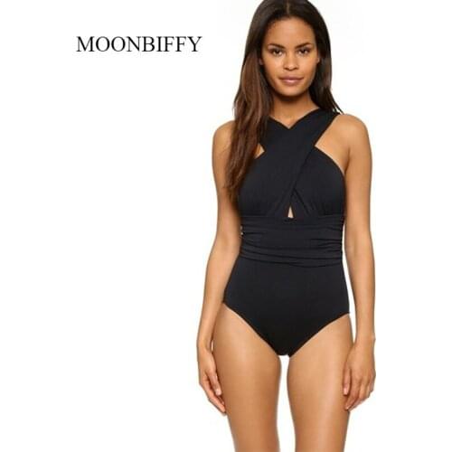 2021 Sexy Solid One Piece Swimsuit Women Swimwear Bodysuit Swimsuit Female Push Up Monokini High Waist Bathing Suits Beach Wear