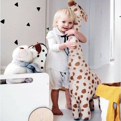 67cm Giraffe Plush Toys for Baby Stuffed Animal Dolls Simulation Giraffe Doll Gift Kids Bedroom Decor Birthday Gift