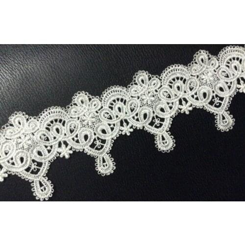7cm high quality water soluble exquisite flower embroidery lace,skirt lace trimming,DIY accessories,XERY14319H