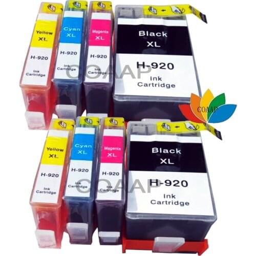 8 Compatible hp920 ink cartridge for HP 920XL ink cartridge with chip arc for hp officejet 6500a 6000 6500 7000 7500A