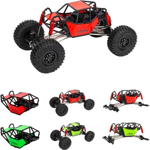 AUSTAR AX-8504G Nylon RC Car Body Shell Chassis RC Roll Cage with 4 Tires RC Parts accessories for 1/10 Axial SCX10 90046