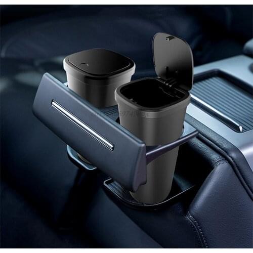 Car Multi-function Trash Can Car Portable Waterproof Auto Organizer Storage Bag Garbage Bin Send Plastic Bag Car Accessories