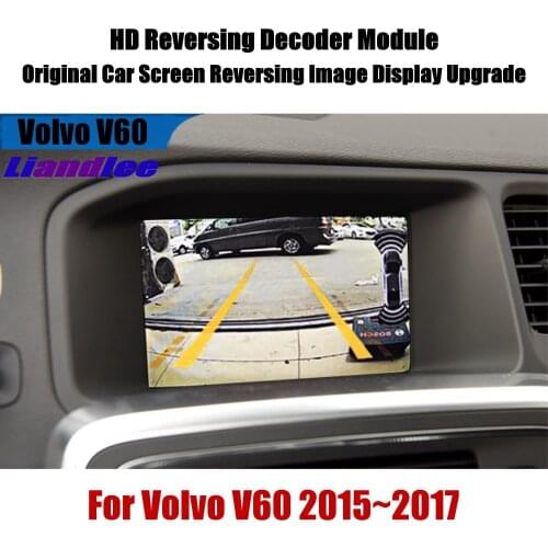 Car Front DVR Reverse Rear View Backup Parking Camera For Volvo V60 2015-2020 7 Inch Screen Decoder HD CCD Accessories