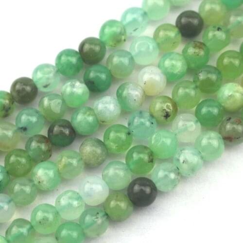 5mm natural Chrysoprase stone beads natural stone beads DIY loose beads for jewelry making strand 15" wholesale